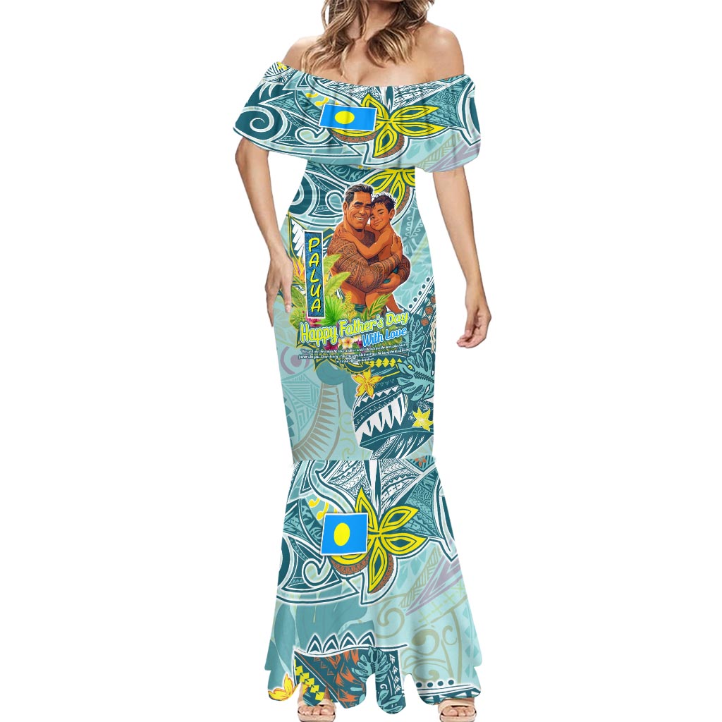 Palau Father's Day Polynesia Mermaid Dress Dad and Son