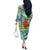 Palau Father's Day Polynesia Off The Shoulder Long Sleeve Dress Dad and Son