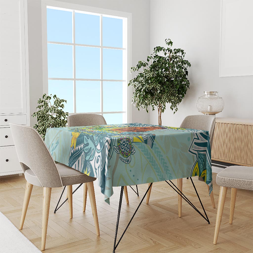Palau Father's Day Polynesia Tablecloth Dad and Son