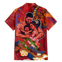 Happy Father's Day French Polynesia Family Matching Mermaid Dress and Hawaiian Shirt Family Turtle Hibiscus DT02 - Polynesian Pride