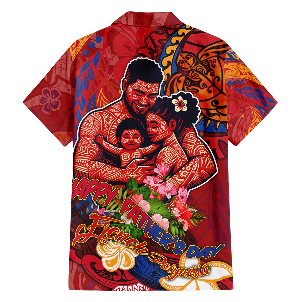 Happy Father's Day French Polynesia Family Matching Off Shoulder Maxi Dress and Hawaiian Shirt Family Turtle Hibiscus DT02 - Polynesian Pride
