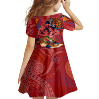 Happy Father's Day French Polynesia Family Matching Off Shoulder Short Dress and Hawaiian Shirt Family Turtle Hibiscus DT02 - Polynesian Pride