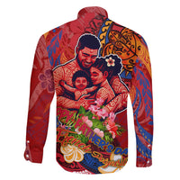 Happy Father's Day French Polynesia Family Matching Summer Maxi Dress and Hawaiian Shirt Family Turtle Hibiscus DT02 - Polynesian Pride