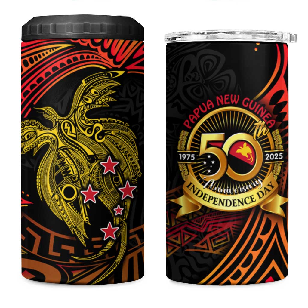 Papua New Guinea 50th Independence Day 4 in 1 Can Cooler Tumbler Culture Spirit and Sovereignty DT02 One Size: 16 oz Art - Polynesian Pride