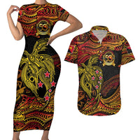 Papua New Guinea 50th Independence Day Couples Matching Short Sleeve Bodycon Dress and Hawaiian Shirt Culture Spirit and Sovereignty DT02 Art - Polynesian Pride