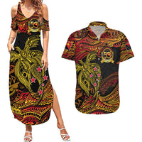 Papua New Guinea 50th Independence Day Couples Matching Summer Maxi Dress and Hawaiian Shirt Culture Spirit and Sovereignty DT02 Art - Polynesian Pride