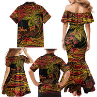 Papua New Guinea 50th Independence Day Family Matching Mermaid Dress and Hawaiian Shirt Culture Spirit and Sovereignty DT02 - Polynesian Pride