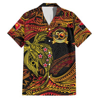 Papua New Guinea 50th Independence Day Family Matching Mermaid Dress and Hawaiian Shirt Culture Spirit and Sovereignty DT02 Dad's Shirt - Short Sleeve Art - Polynesian Pride