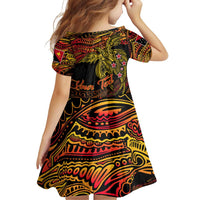 Papua New Guinea 50th Independence Day Family Matching Off Shoulder Short Dress and Hawaiian Shirt Culture Spirit and Sovereignty DT02 - Polynesian Pride