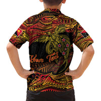 Papua New Guinea 50th Independence Day Family Matching Puletasi and Hawaiian Shirt Culture Spirit and Sovereignty DT02 - Polynesian Pride