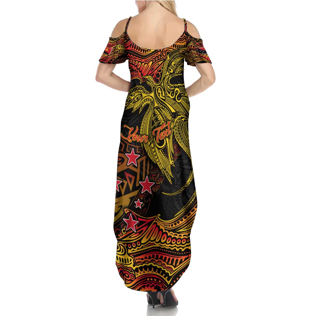 Papua New Guinea 50th Independence Day Family Matching Summer Maxi Dress and Hawaiian Shirt Culture Spirit and Sovereignty DT02 - Polynesian Pride