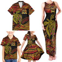 Papua New Guinea 50th Independence Day Family Matching Tank Maxi Dress and Hawaiian Shirt Culture Spirit and Sovereignty DT02 - Polynesian Pride