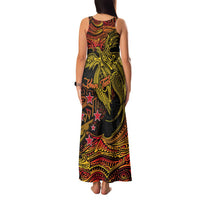 Papua New Guinea 50th Independence Day Family Matching Tank Maxi Dress and Hawaiian Shirt Culture Spirit and Sovereignty DT02 - Polynesian Pride