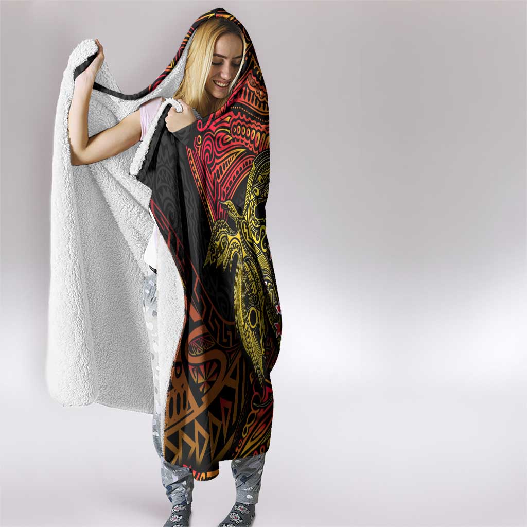 Papua New Guinea 50th Independence Day Hooded Blanket Culture Spirit and Sovereignty