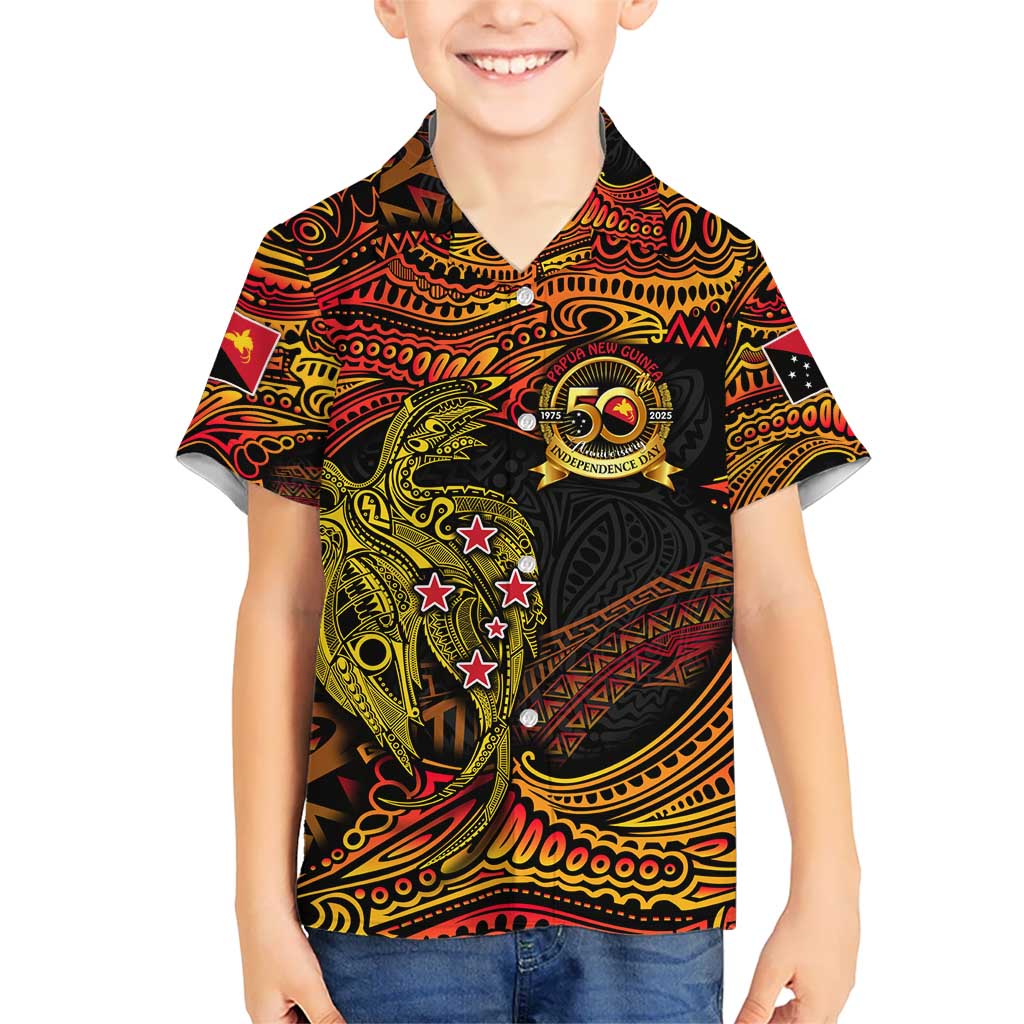 Papua New Guinea 50th Independence Day Kid Hawaiian Shirt Culture Spirit and Sovereignty DT02 Kid Art - Polynesian Pride