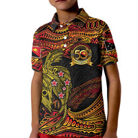 Papua New Guinea 50th Independence Day Kid Polo Shirt Culture Spirit and Sovereignty DT02 Kid Art - Polynesian Pride