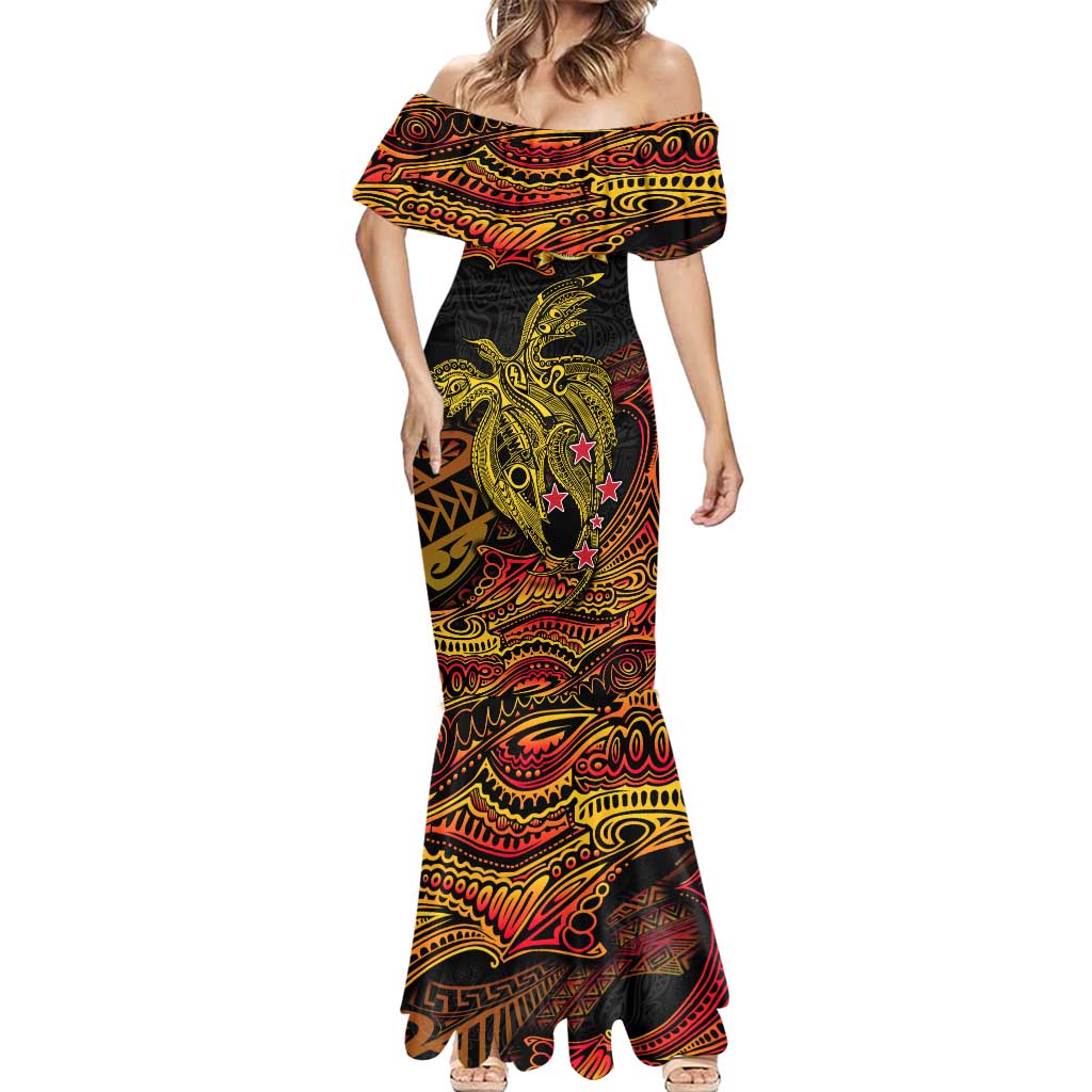 Papua New Guinea 50th Independence Day Mermaid Dress Culture Spirit and Sovereignty DT02 - Polynesian Pride