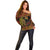 Papua New Guinea 50th Independence Day Off Shoulder Sweater Culture Spirit and Sovereignty