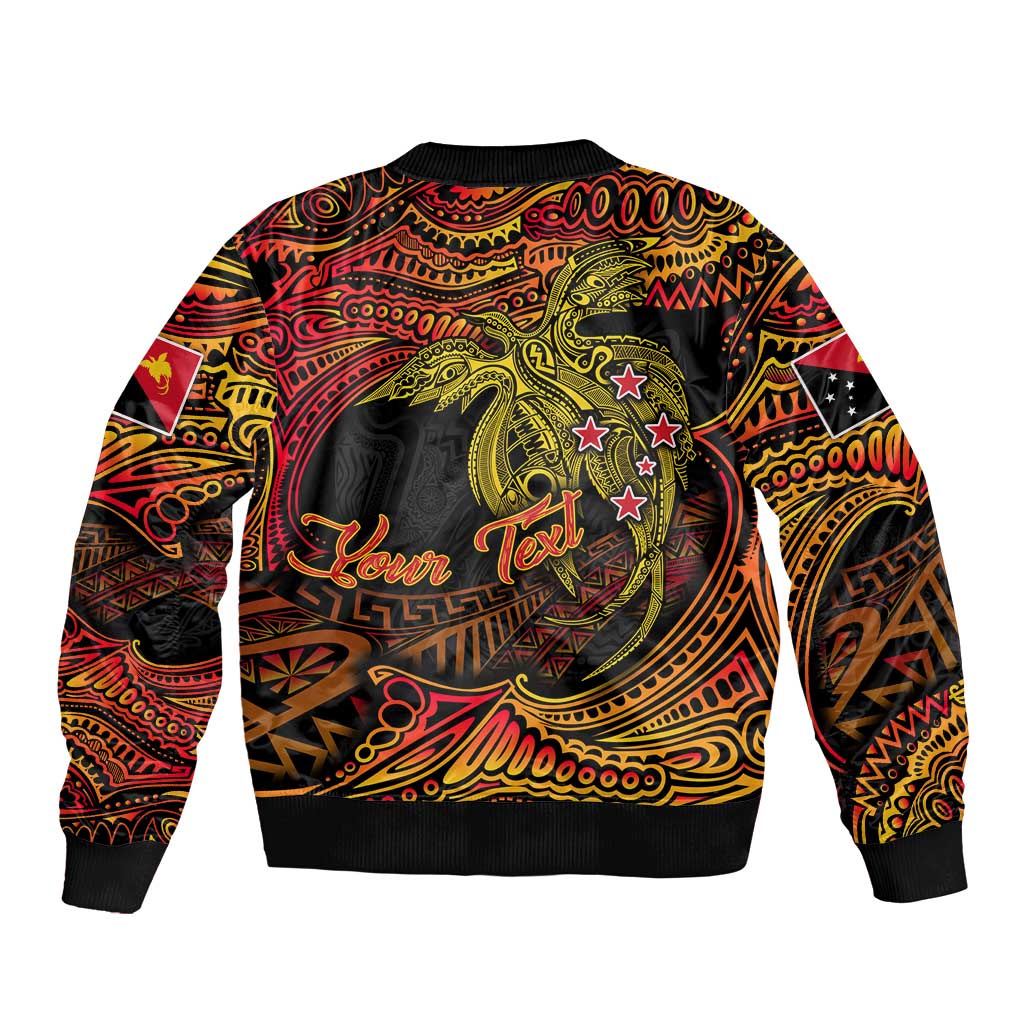 Papua New Guinea 50th Independence Day Sleeve Zip Bomber Jacket Culture Spirit and Sovereignty