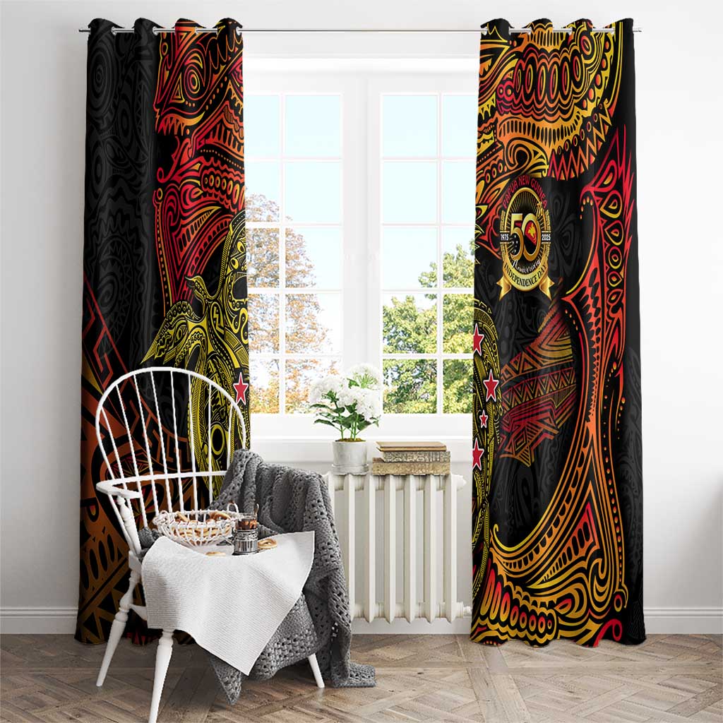 Papua New Guinea 50th Independence Day Window Curtain Culture Spirit and Sovereignty