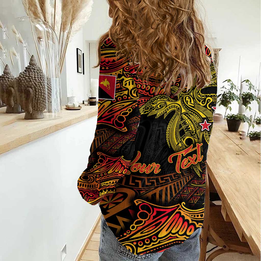 Papua New Guinea 50th Independence Day Women Casual Shirt Culture Spirit and Sovereignty DT02 - Polynesian Pride