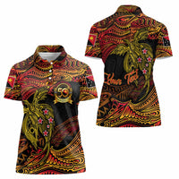 Papua New Guinea 50th Independence Day Women Polo Shirt Culture Spirit and Sovereignty DT02 - Polynesian Pride