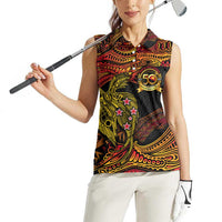 Papua New Guinea 50th Independence Day Women Sleeveless Polo Shirt Culture Spirit and Sovereignty DT02 - Polynesian Pride