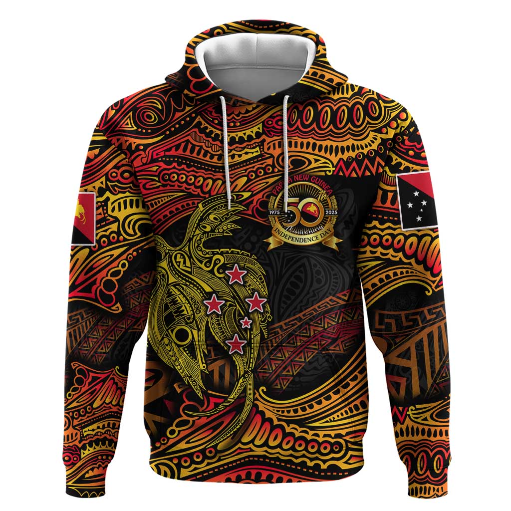Papua New Guinea 50th Independence Day Zip Hoodie Culture Spirit and Sovereignty