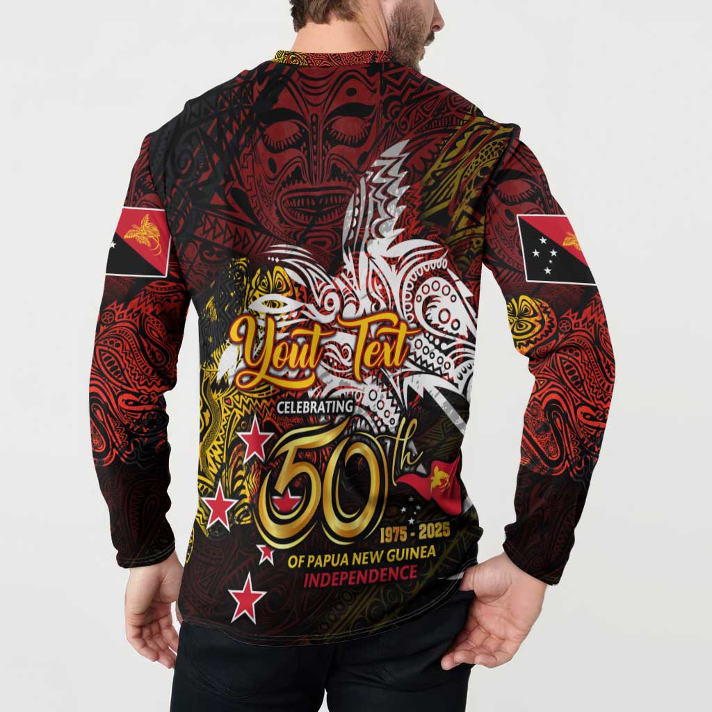 PNG 1975 - 2025 Button Sweatshirt Papua New Guinea 50th Independence Anniversary
