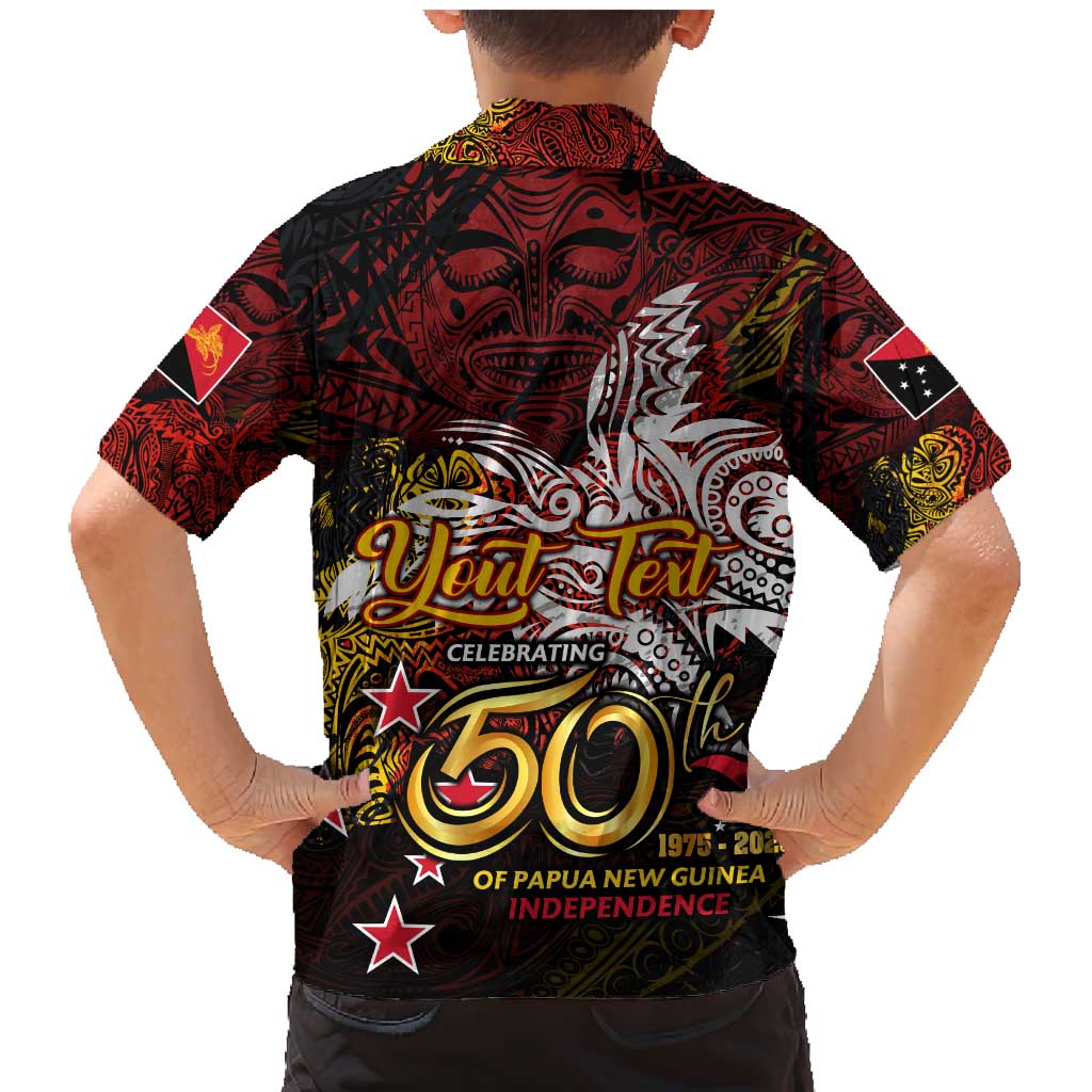 PNG 1975 - 2025 Family Matching Mermaid Dress and Hawaiian Shirt Papua New Guinea 50th Independence Anniversary DT02 - Polynesian Pride