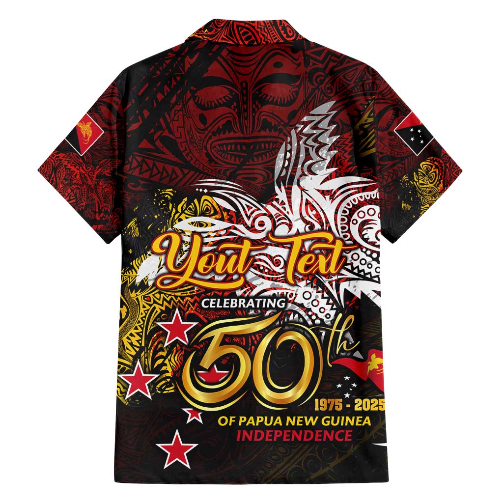 PNG 1975 - 2025 Family Matching Short Sleeve Bodycon Dress and Hawaiian Shirt Papua New Guinea 50th Independence Anniversary DT02 - Polynesian Pride