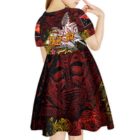 PNG 1975 - 2025 Kid Short Sleeve Dress Papua New Guinea 50th Independence Anniversary