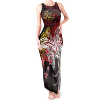 PNG 1975 - 2025 Tank Maxi Dress Papua New Guinea 50th Independence Anniversary
