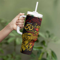 PNG 1975 - 2025 Tumbler With Handle Papua New Guinea 50th Independence Anniversary