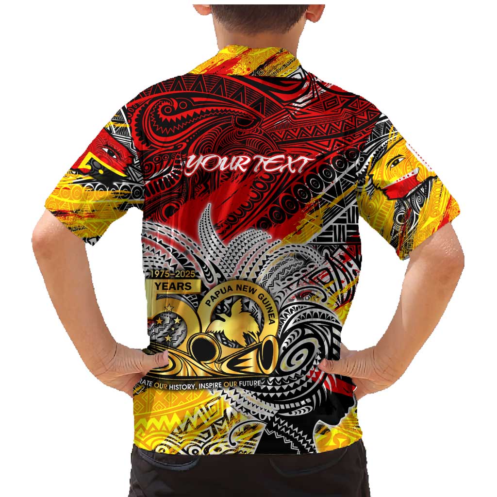 Papua New Guinea 50th Independence Day Family Matching Mermaid Dress and Hawaiian Shirt Celebrate Our History, Inspire Our Future DT02 - Polynesian Pride