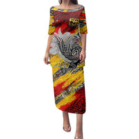 Papua New Guinea 50th Independence Day Family Matching Puletasi and Hawaiian Shirt Celebrate Our History, Inspire Our Future DT02 Mom's Dress Art - Polynesian Pride