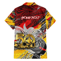Papua New Guinea 50th Independence Day Family Matching Short Sleeve Bodycon Dress and Hawaiian Shirt Celebrate Our History, Inspire Our Future DT02 - Polynesian Pride