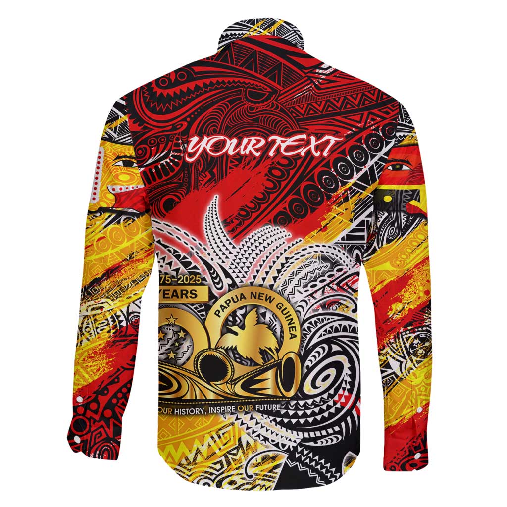 Papua New Guinea 50th Independence Day Family Matching Short Sleeve Bodycon Dress and Hawaiian Shirt Celebrate Our History, Inspire Our Future DT02 - Polynesian Pride