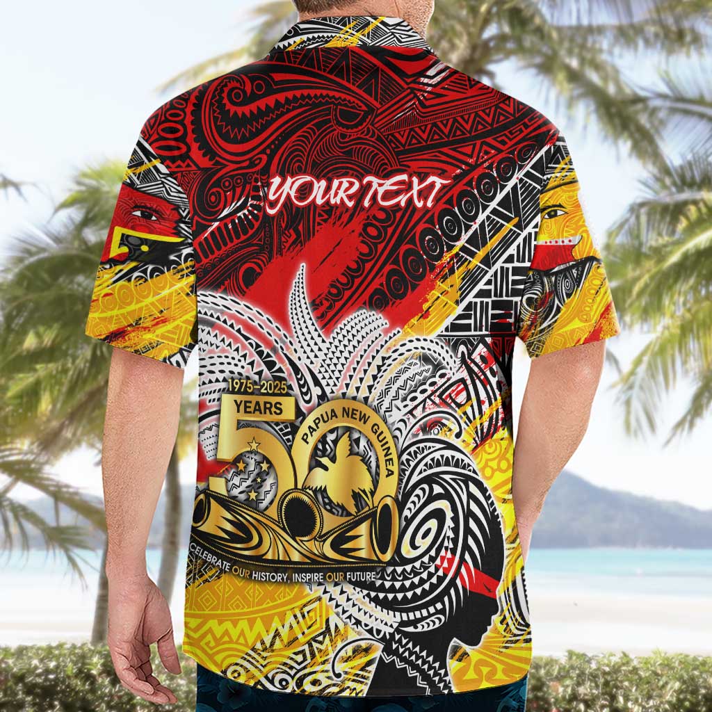 Papua New Guinea 50th Independence Day Hawaiian Shirt Celebrate Our History, Inspire Our Future