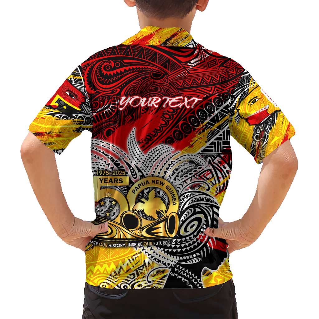 Papua New Guinea 50th Independence Day Hawaiian Shirt Celebrate Our History, Inspire Our Future