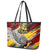 Papua New Guinea 50th Independence Day Leather Tote Bag Celebrate Our History, Inspire Our Future