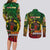 Vanuatu 45th Independence Anniversary Couples Matching Long Sleeve Bodycon Dress and Long Sleeve Button Shirt Embracing Our Traditions Shaping Our Future