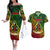 Vanuatu 45th Independence Anniversary Couples Matching Off The Shoulder Long Sleeve Dress and Hawaiian Shirt Embracing Our Traditions Shaping Our Future