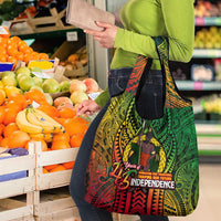 Vanuatu 45th Independence Anniversary Grocery Bag Embracing Our Traditions Shaping Our Future