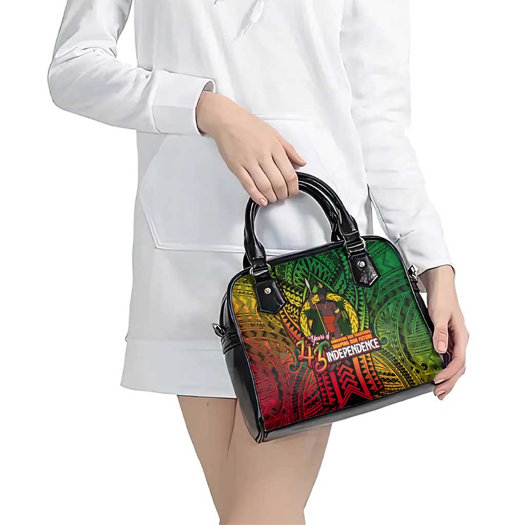 Vanuatu 45th Independence Anniversary Shoulder Handbag Embracing Our Traditions Shaping Our Future