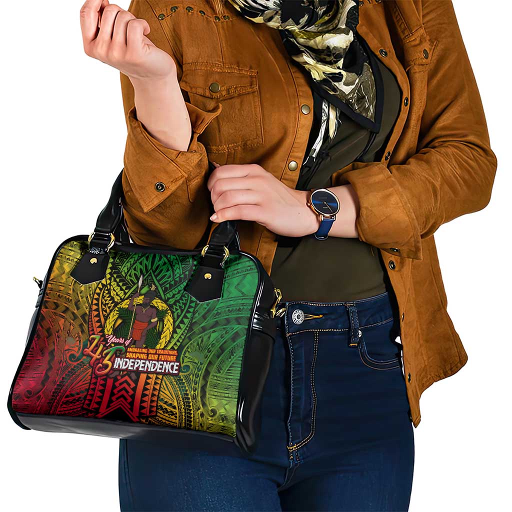 Vanuatu 45th Independence Anniversary Shoulder Handbag Embracing Our Traditions Shaping Our Future