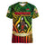 Vanuatu 45th Independence Anniversary Women V-Neck T-Shirt Embracing Our Traditions Shaping Our Future