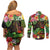 45th Anniversary of Freedom Vanuatu Couples Matching Off Shoulder Short Dress and Long Sleeve Button Shirt Island Pride Cultural Power Pacific Unity