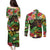 45th Anniversary of Freedom Vanuatu Couples Matching Puletasi and Long Sleeve Button Shirt Island Pride Cultural Power Pacific Unity