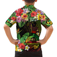 45th Anniversary of Freedom Vanuatu Family Matching Off Shoulder Short Dress and Hawaiian Shirt Island Pride Cultural Power Pacific Unity DT02 - Polynesian Pride